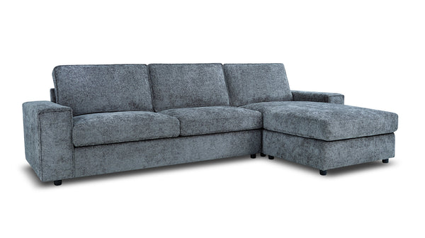 Atlas reversible chaise lounge in Mornington licorice