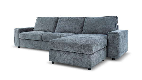 Atlas reversible chaise lounge in Mornington licorice