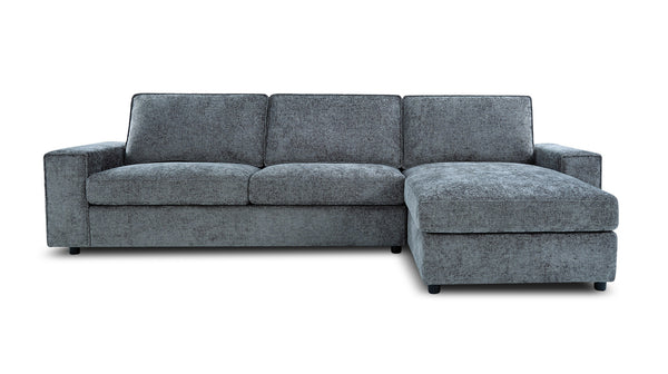 Atlas reversible chaise lounge in Mornington licorice