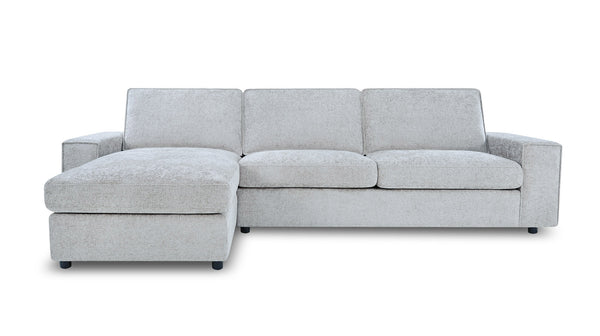 Atlas reversible chaise lounge in Mornington slate