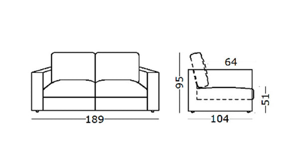 Fiji 2 seat sofa