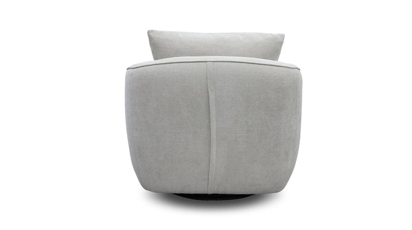 Ezra swivel chair in Glamour Natural