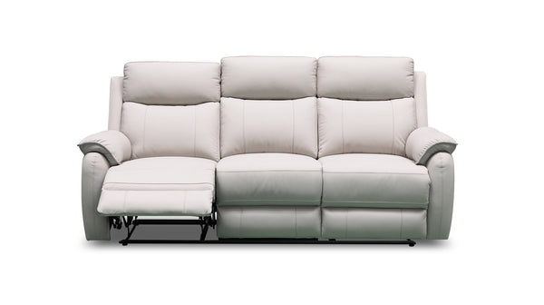 Kilmore grey recliner suite in 100% leather