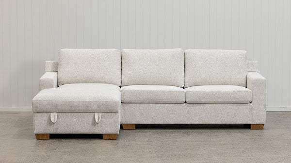 New Jersey chaise lounge with sofa bed & storage