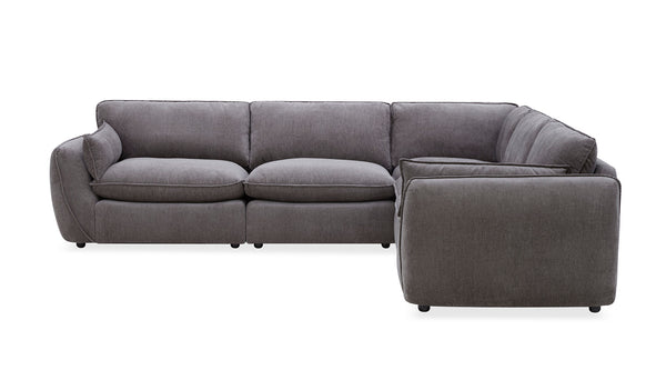 Rosanna corner lounge in dark grey