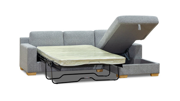 Hennessey lounge with sofa bed & storage