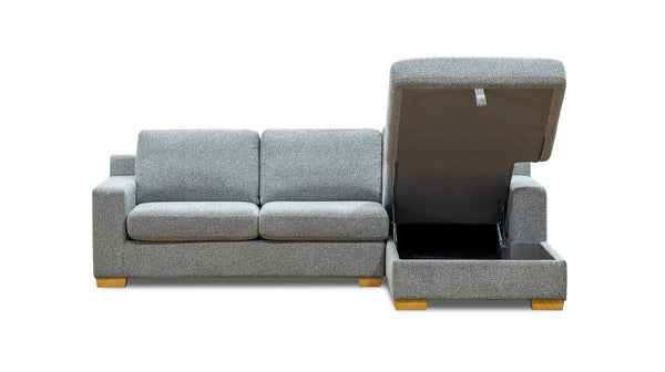 Hennessey lounge with sofa bed & storage