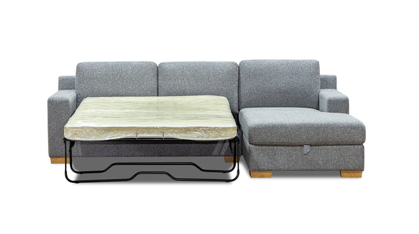Hennessey lounge with sofa bed & storage