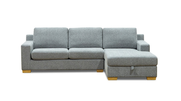 Hennessey lounge with sofa bed & storage