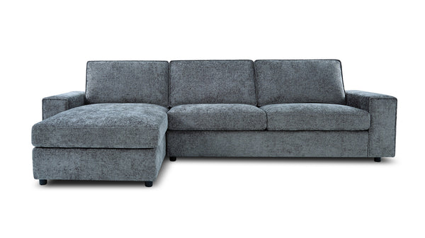 Atlas reversible chaise lounge in Mornington licorice