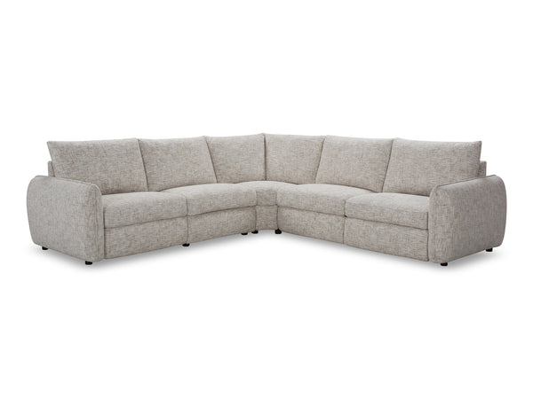 Cuba corner lounge with 3 electric recliners
