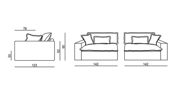 Edison 4 seat sofa