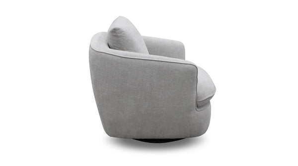 Ezra swivel chair in Fifty Shades