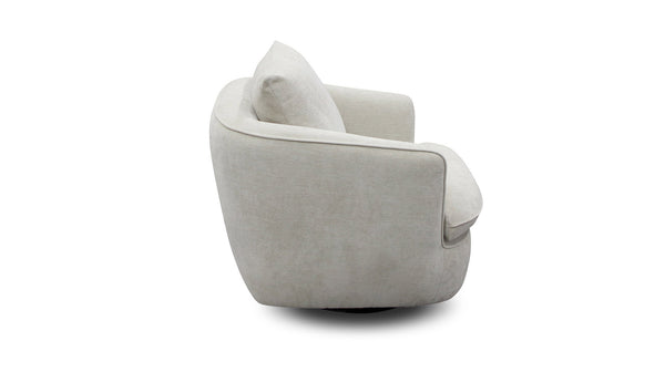 Ezra swivel chair in Glamour Natural
