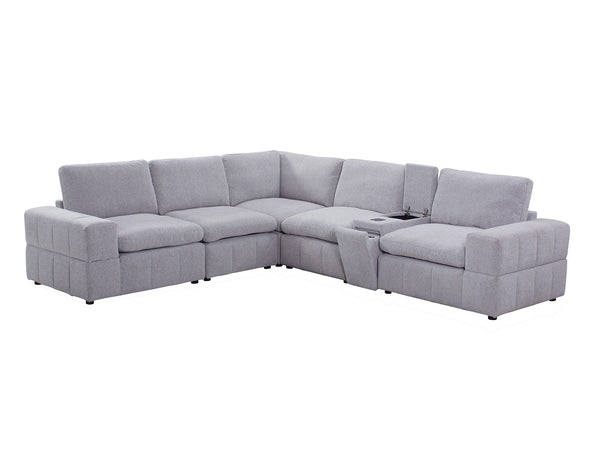 Ivy corner lounge in grey