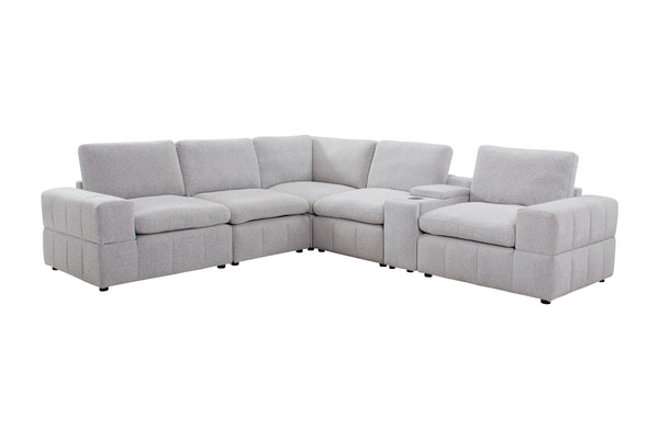 Ivy corner lounge in white