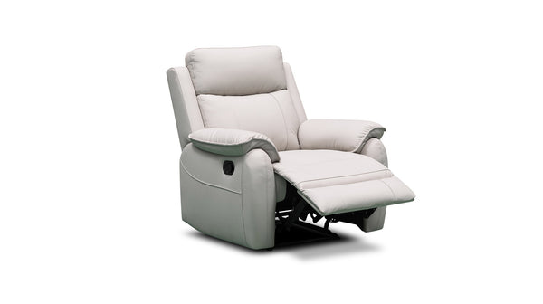 Kilmore recliner in 100% Grey leather