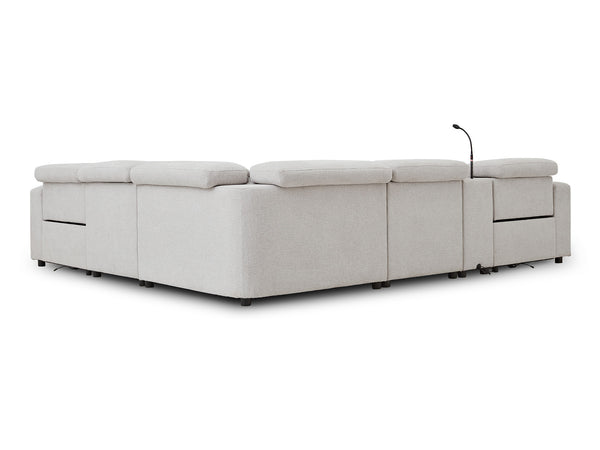 Lisbon corner lounge Milan Light Grey