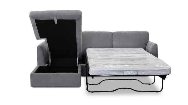 Townsville chaise lounge with sofa bed & storage