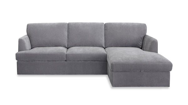 Townsville chaise lounge with sofa bed & storage
