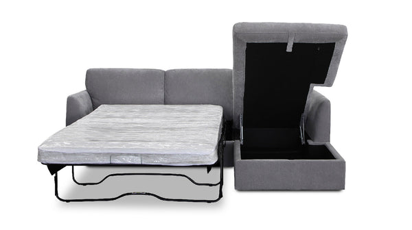 Townsville chaise lounge with sofa bed & storage