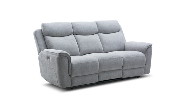 Monaco 3 seat sofa with 2 electric recliners