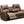 Paris 3 seat sofa with 2 electric recliners in chocolate