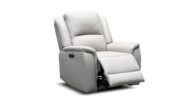 Paris electric recliner in light grey