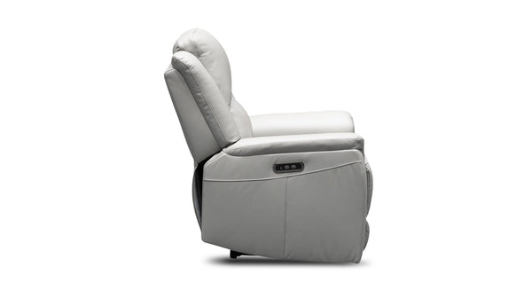 Paris electric recliner in light grey