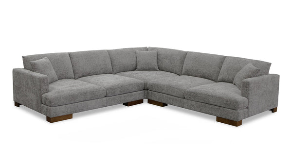 Santorini corner lounge in Mornington slate