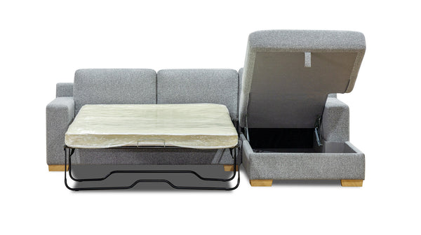 Hennessey lounge with sofa bed & storage