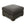 Zoe ottoman in dark grey fabric