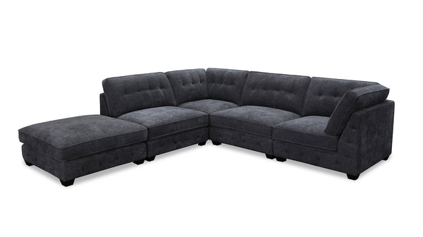 Zorro 5 piece modular lounge including ottoman