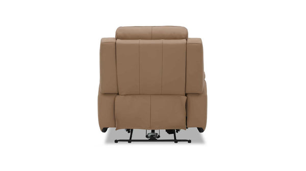 Heathcote leather electric recliner in Tan