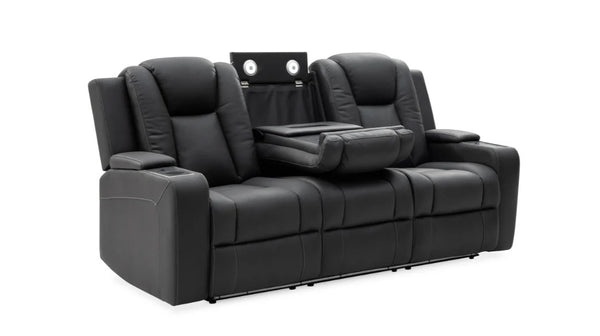 Grayson 3 seat sofa with 2 electric recliners