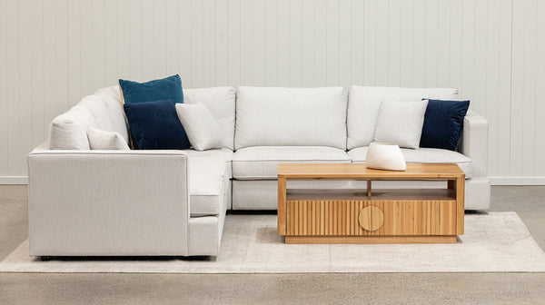 Harlow 6 seater corner in Melbourne natural